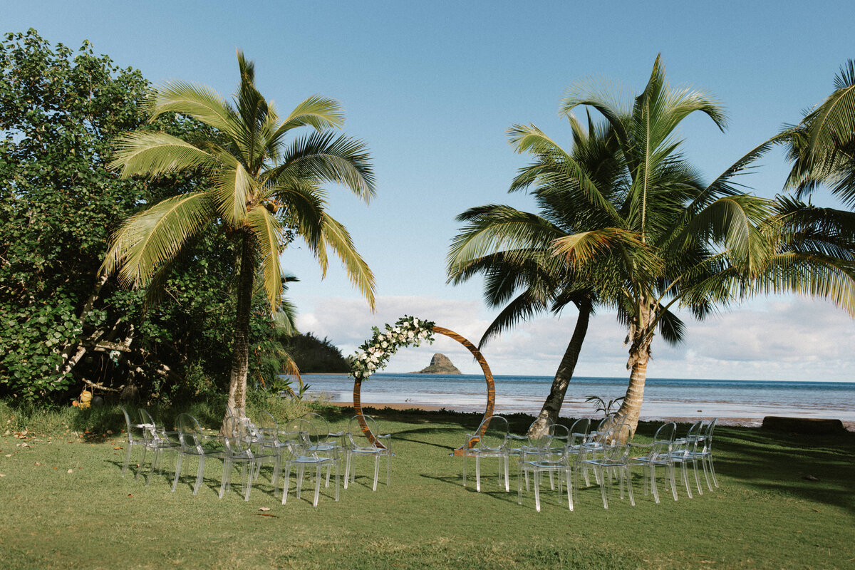 Wedding Ceremony at Kualoa Ranch in Kaneohe Hawai