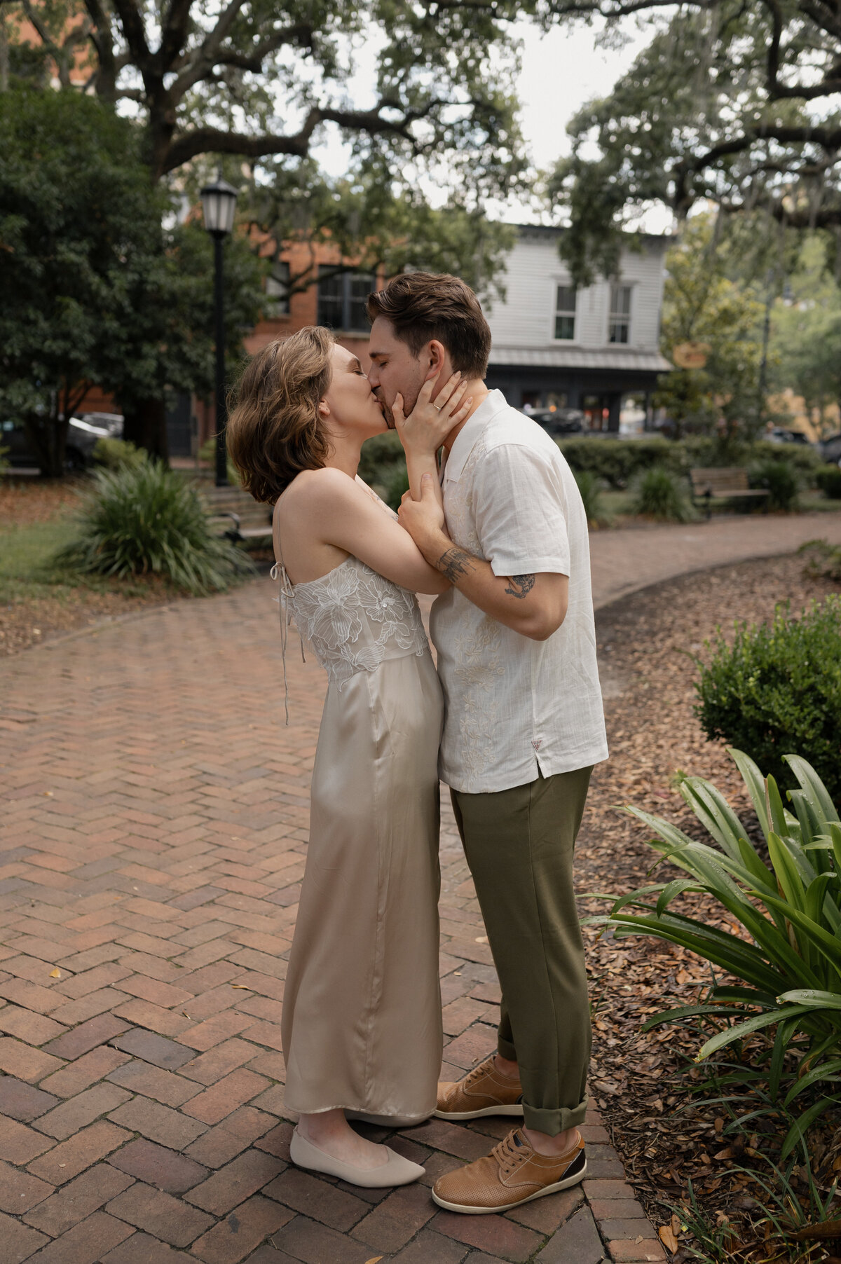 Savannah Engagement Photographer- Chippewa Sqaure Engagement Session - Karen Norian Photography-Mackenzie and Gabe-2448