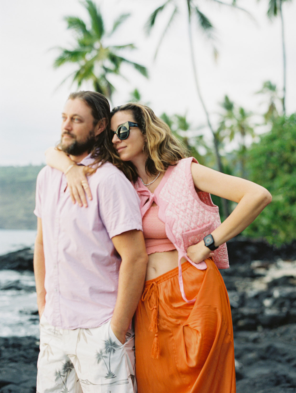 Hawaii Beach Engagement Photos
