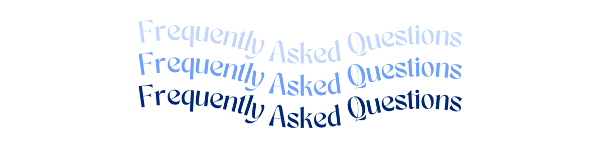 Frequently Asked Questions section heading graphic.
