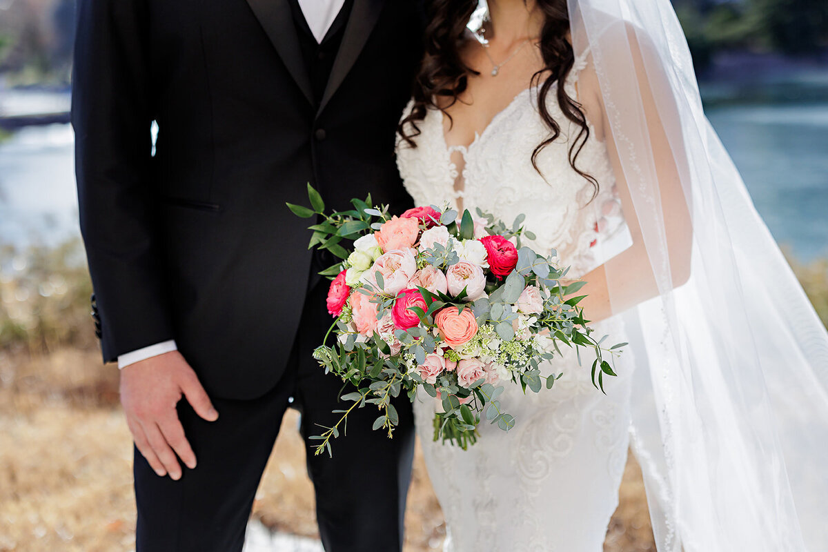 Pink, Blush, white, and sage bouquet.