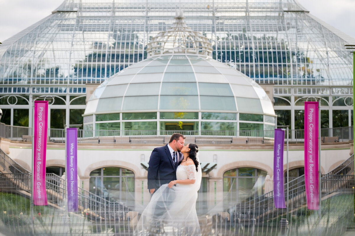 phipps conservatory creative wedding photo