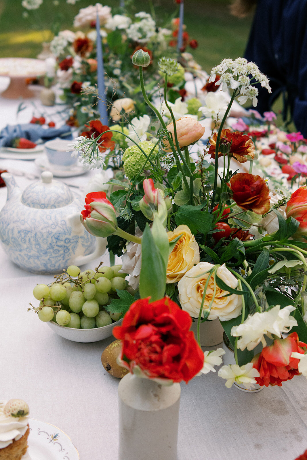playful whimsical florals for clothing photo shoot