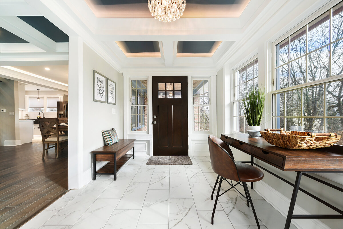 Professionally staged office designed to maximize home value and buyer appeal
