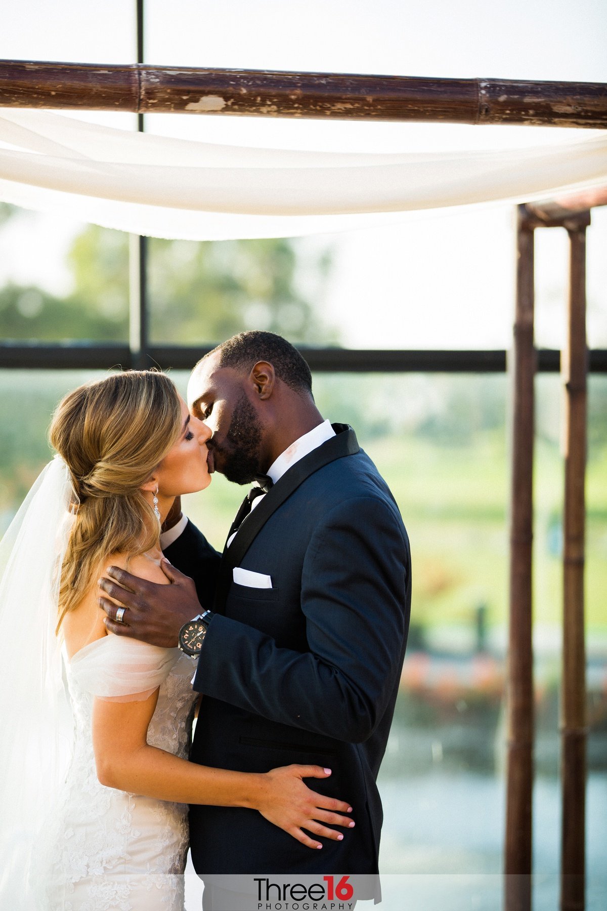 First Kiss at the altar as Husband and Wife