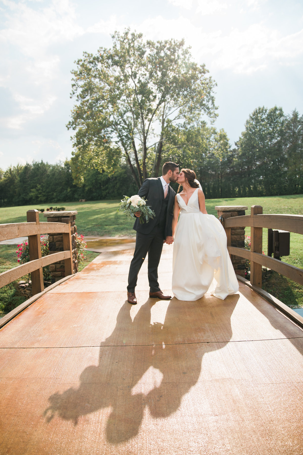 Bride and groom together.