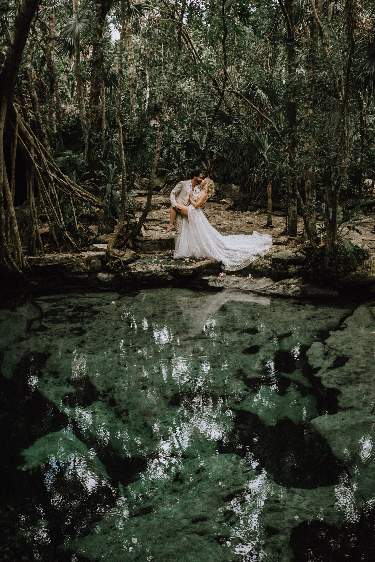 Mayan Wedding Ceremony at a Cenote in Tulum