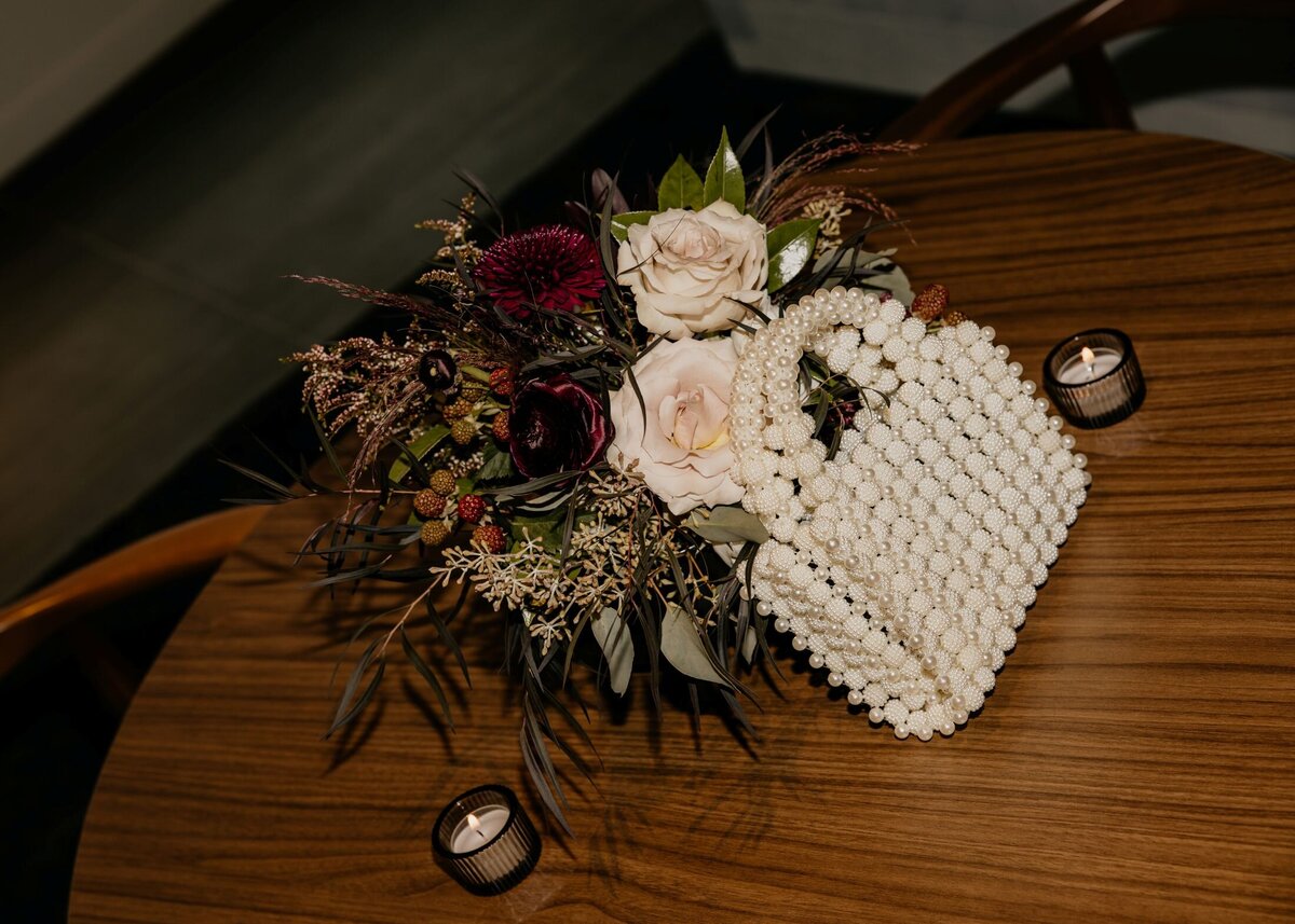 flowers with bag