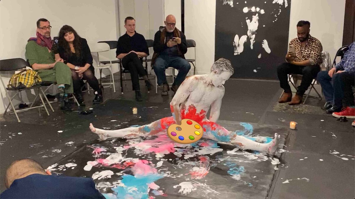 Brent Ray Fraser SoHo Project Space NYC - Body Paint Ritual 2020 - 28