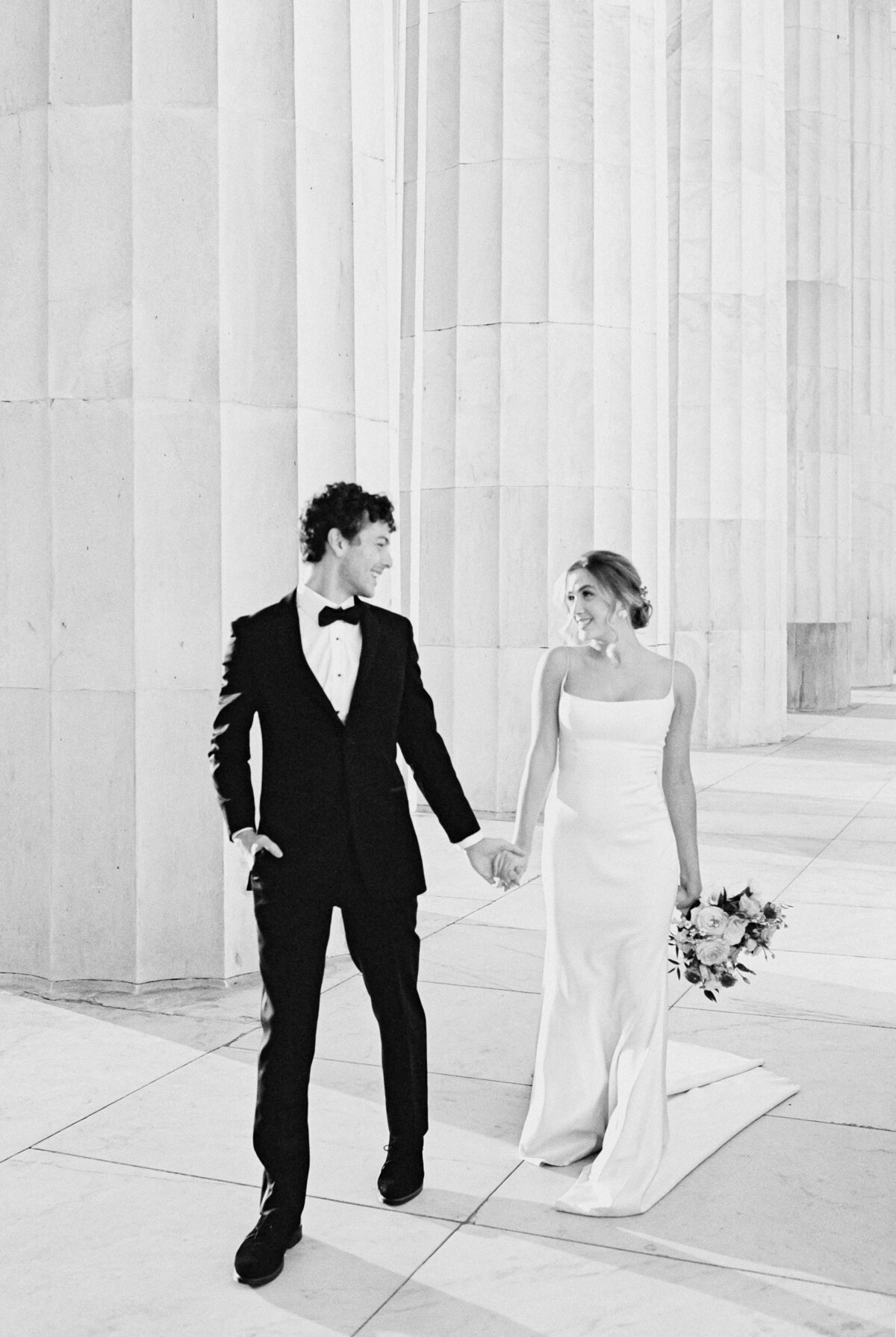 wedding portraits at the lincoln memorial washington dc-34