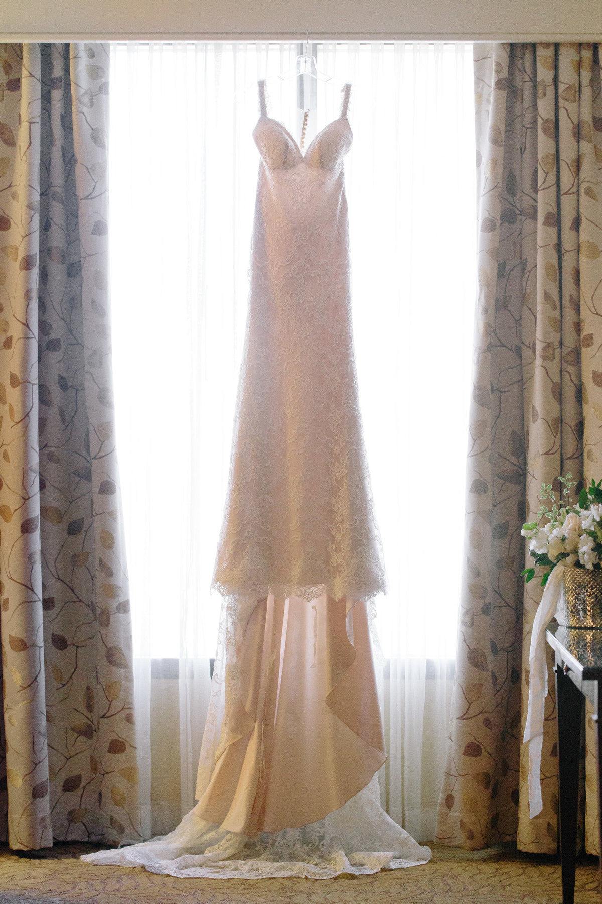 Designer lace wedding dress photo by Rebecca Cerasani, Atlanta's premier luxury wedding photographer.