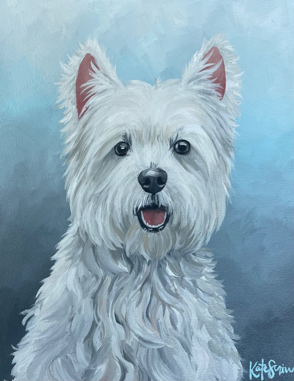 painting of dog