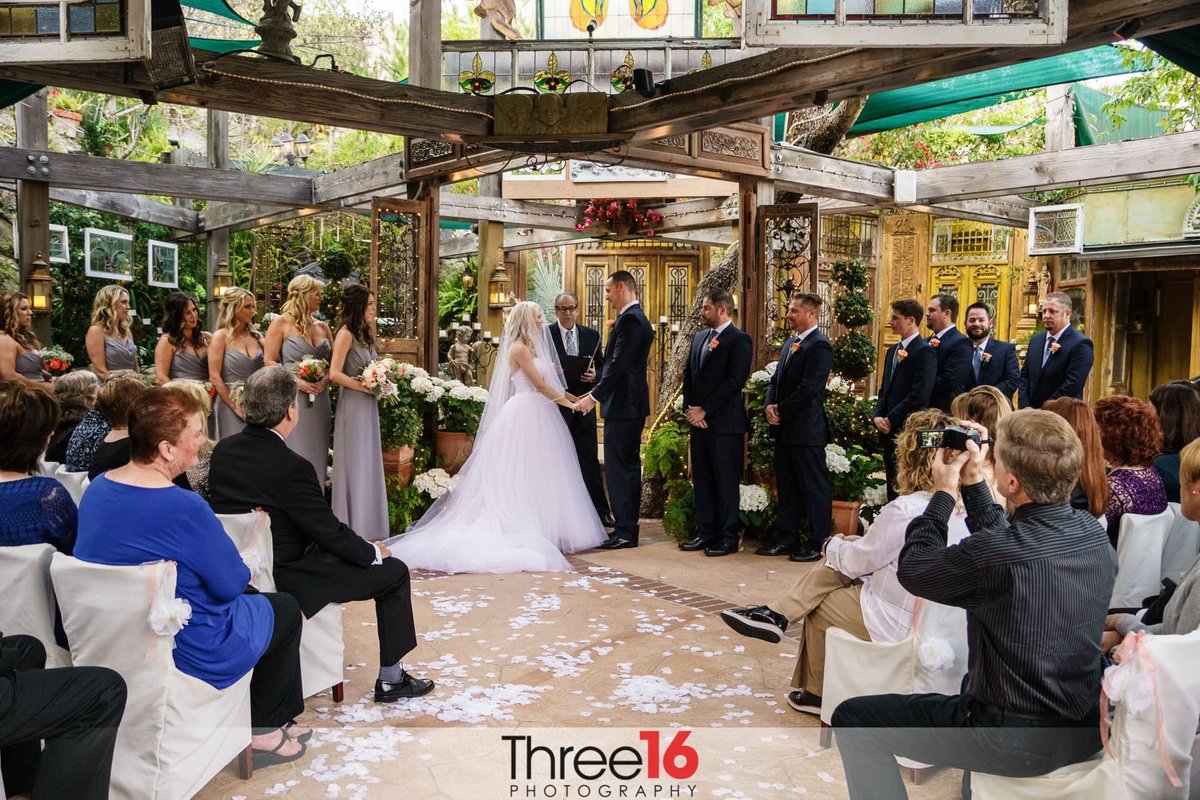 Beautiful Tivoli Terrace wedding ceremony taking place