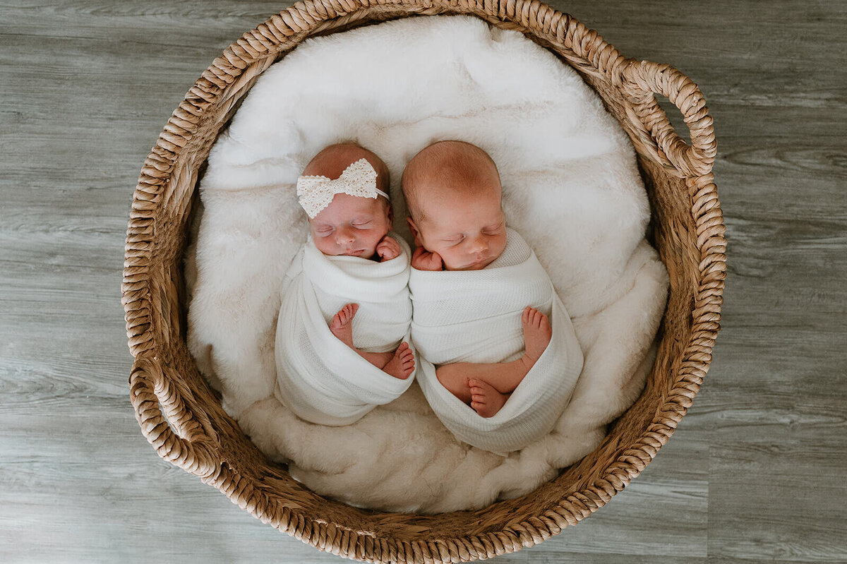 charlotte-nc-newborn-twins-in-basket-lifestyle-photo