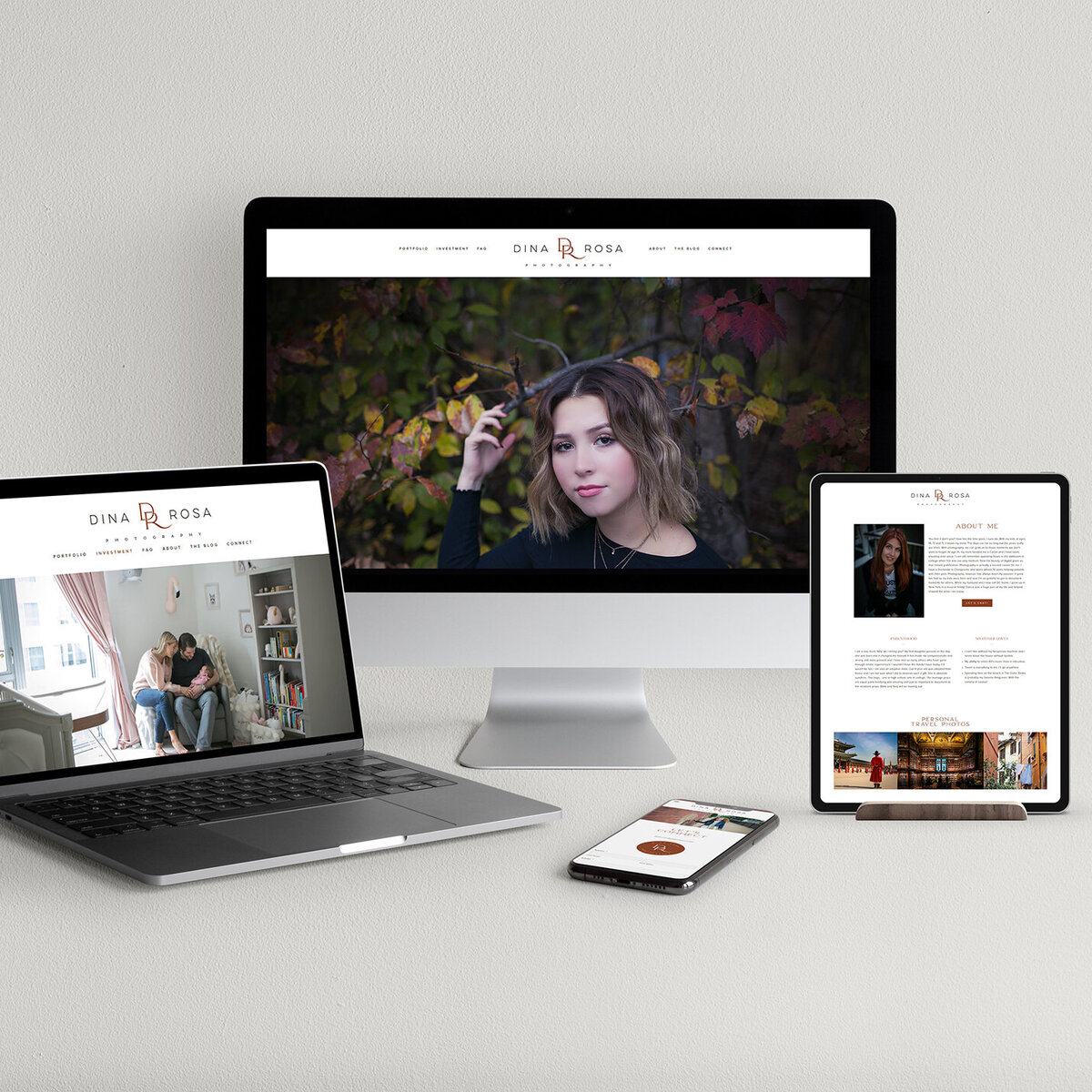 Custom Showit Photography Website Design by Avenlee Collective