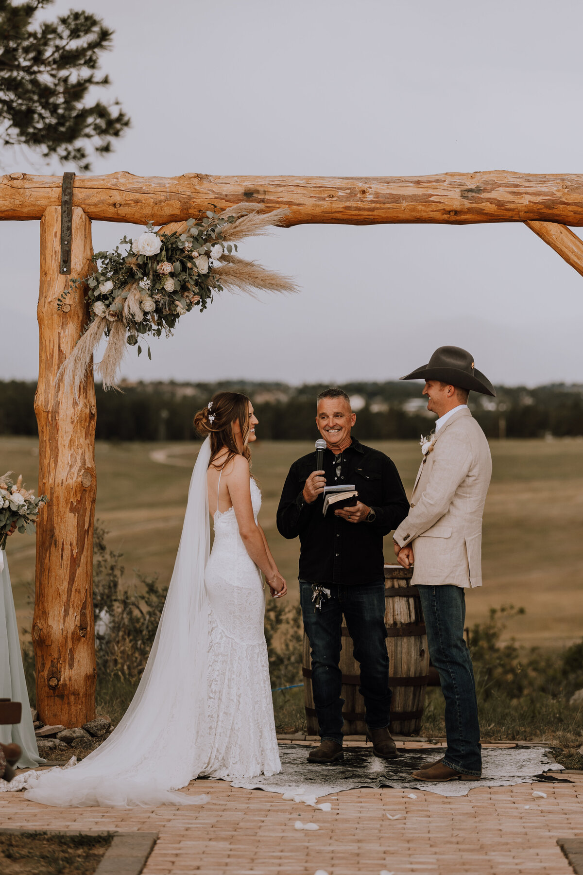 ceremony at younger ranch
