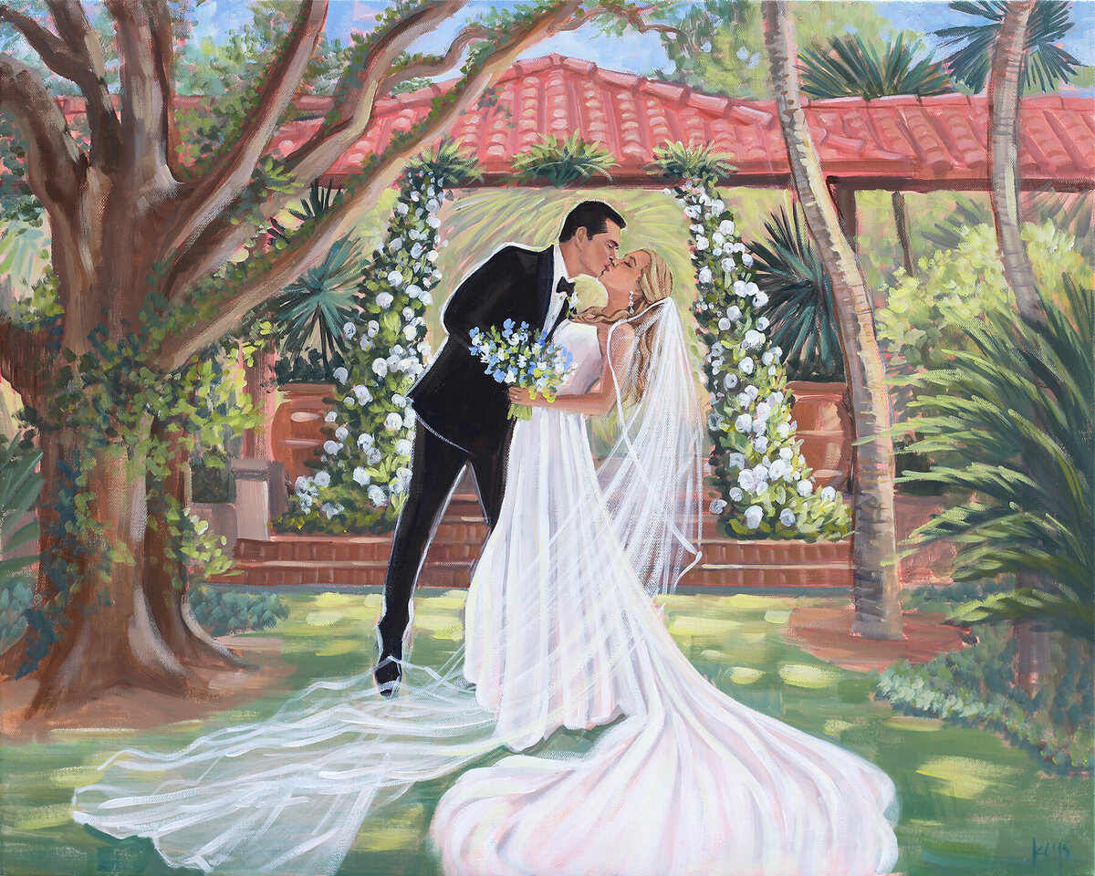Georgia Live Wedding Painter, Sea Island Wedding