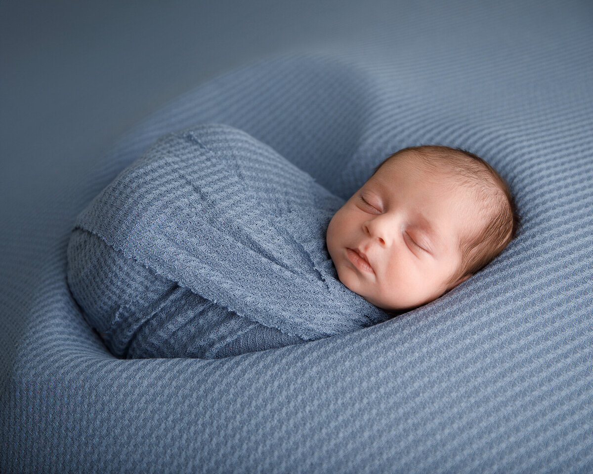 Newborn Boy in heart bowl