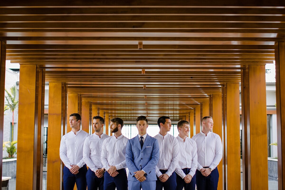 groom with his guys