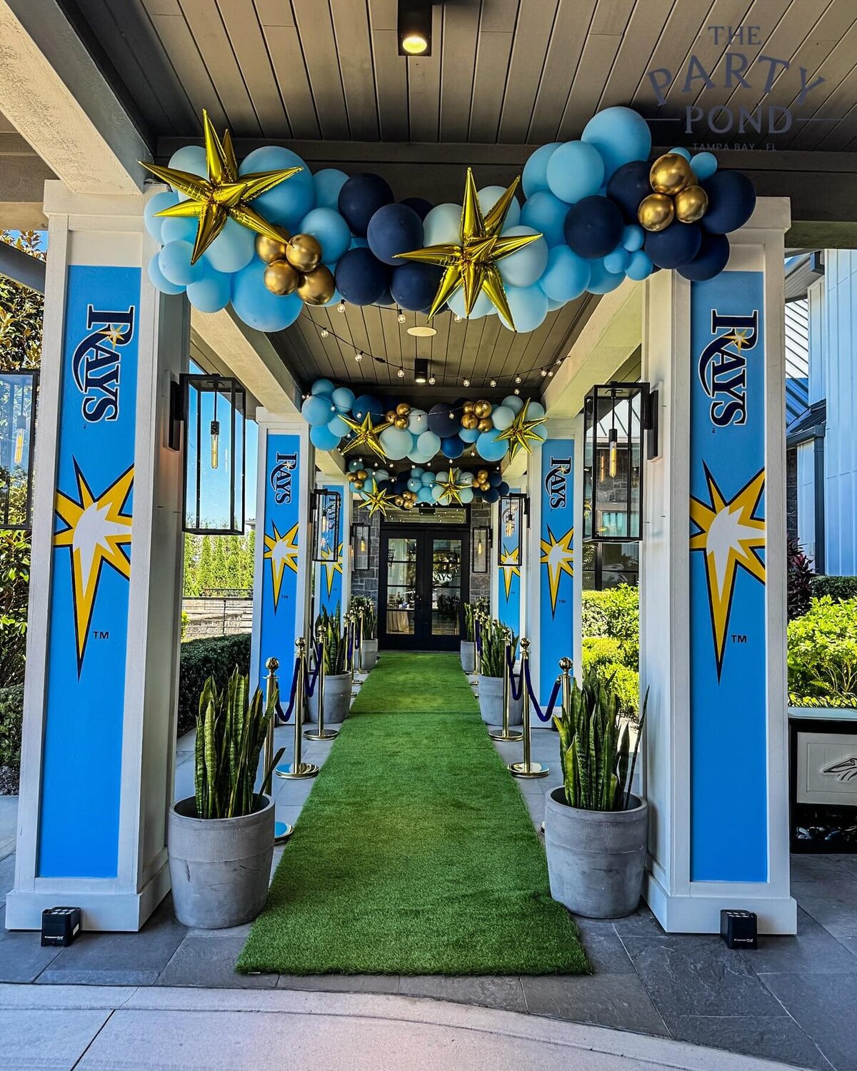 luxury event decor for Tampa Bay Rays by The Party Pond