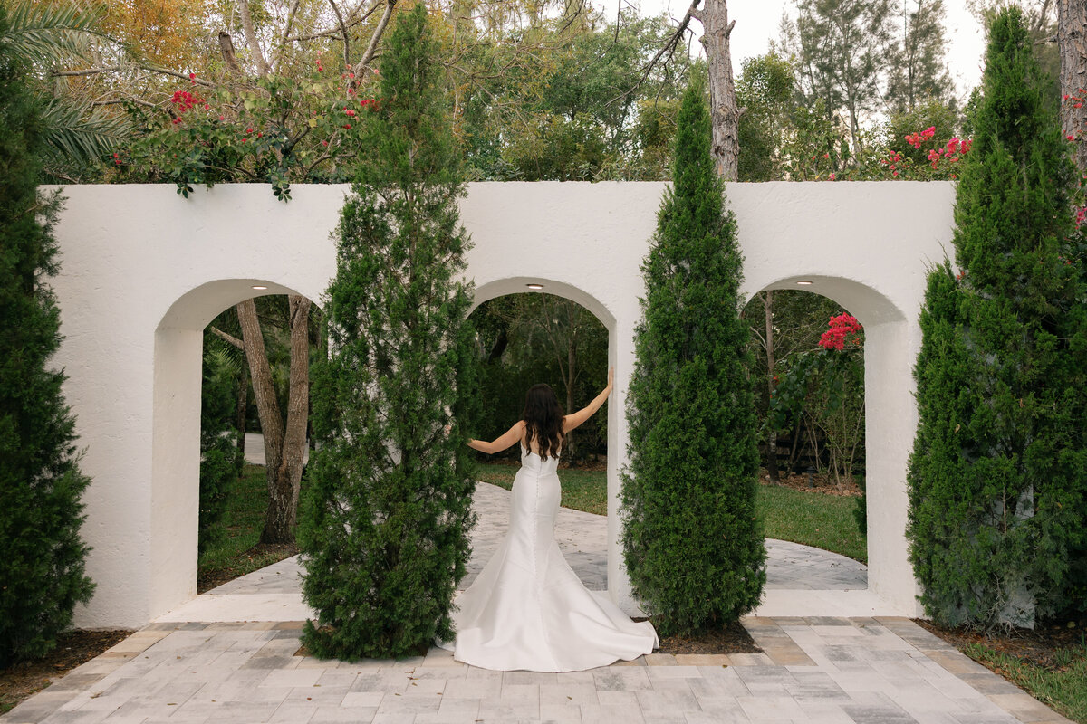 editorial bridal portraits at La Casa Toscana Wedding Venue Fort Myers Florida
