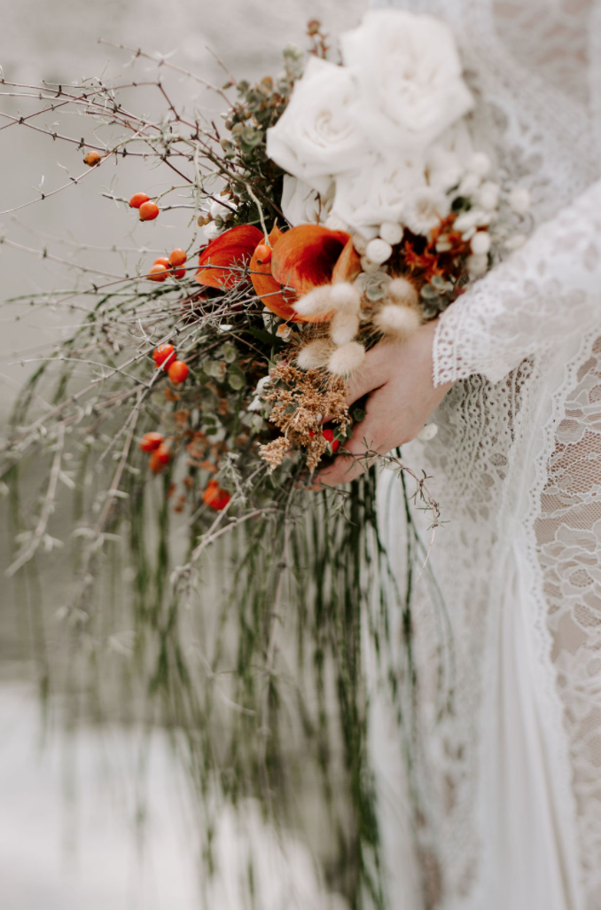 The Vase Floral Co - flowing bride bouquet