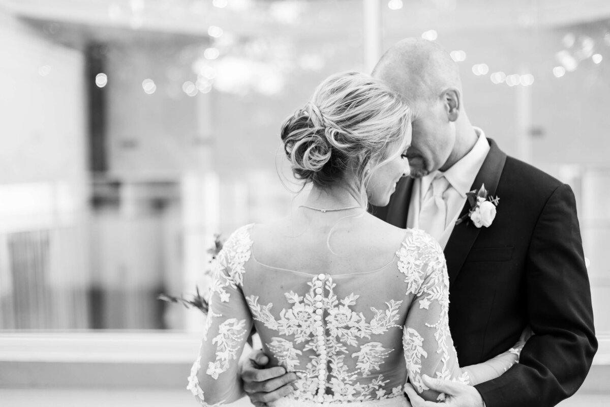 Bride and groom dance at The Carrick House Wedding venue in Lexington, KY