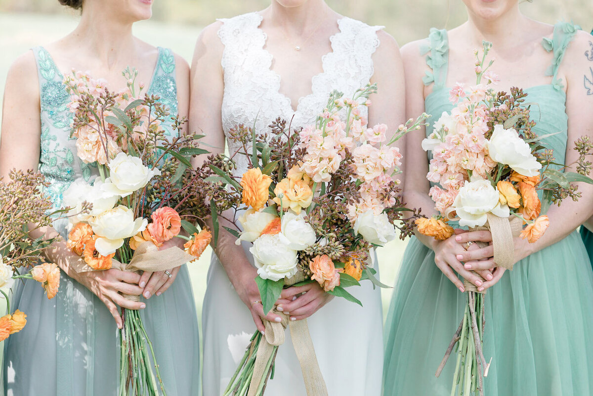 Sarah+Titos Summer Charlottesville VA Wedding Bridesmaid Bouquets-2085