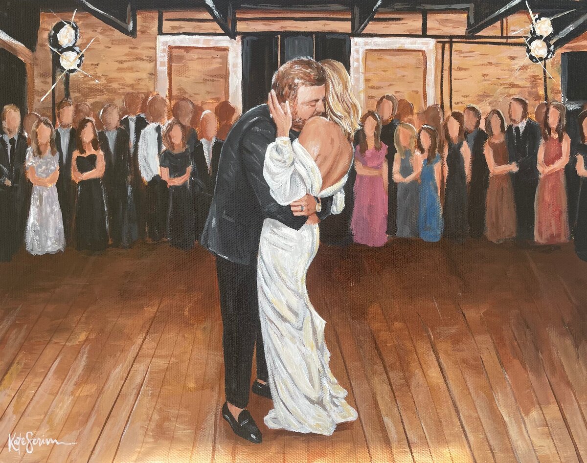 painting of wedding