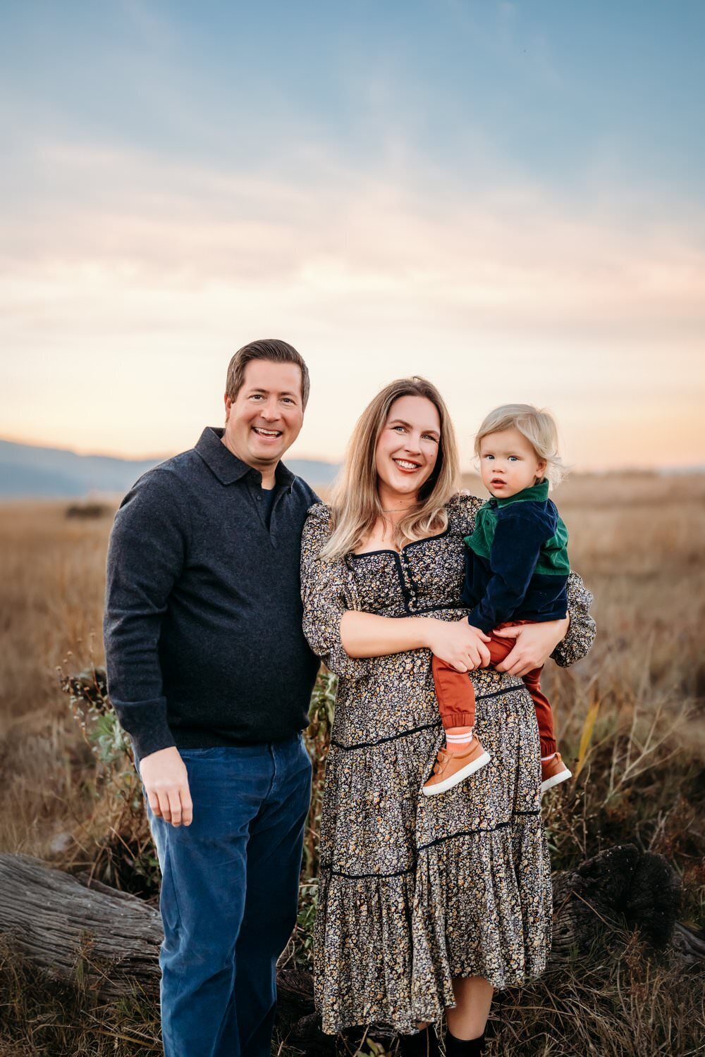 family-at-sunset