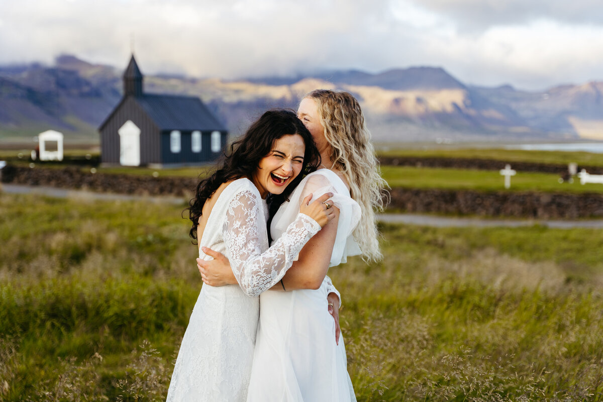 Black Church Iceland Elopement