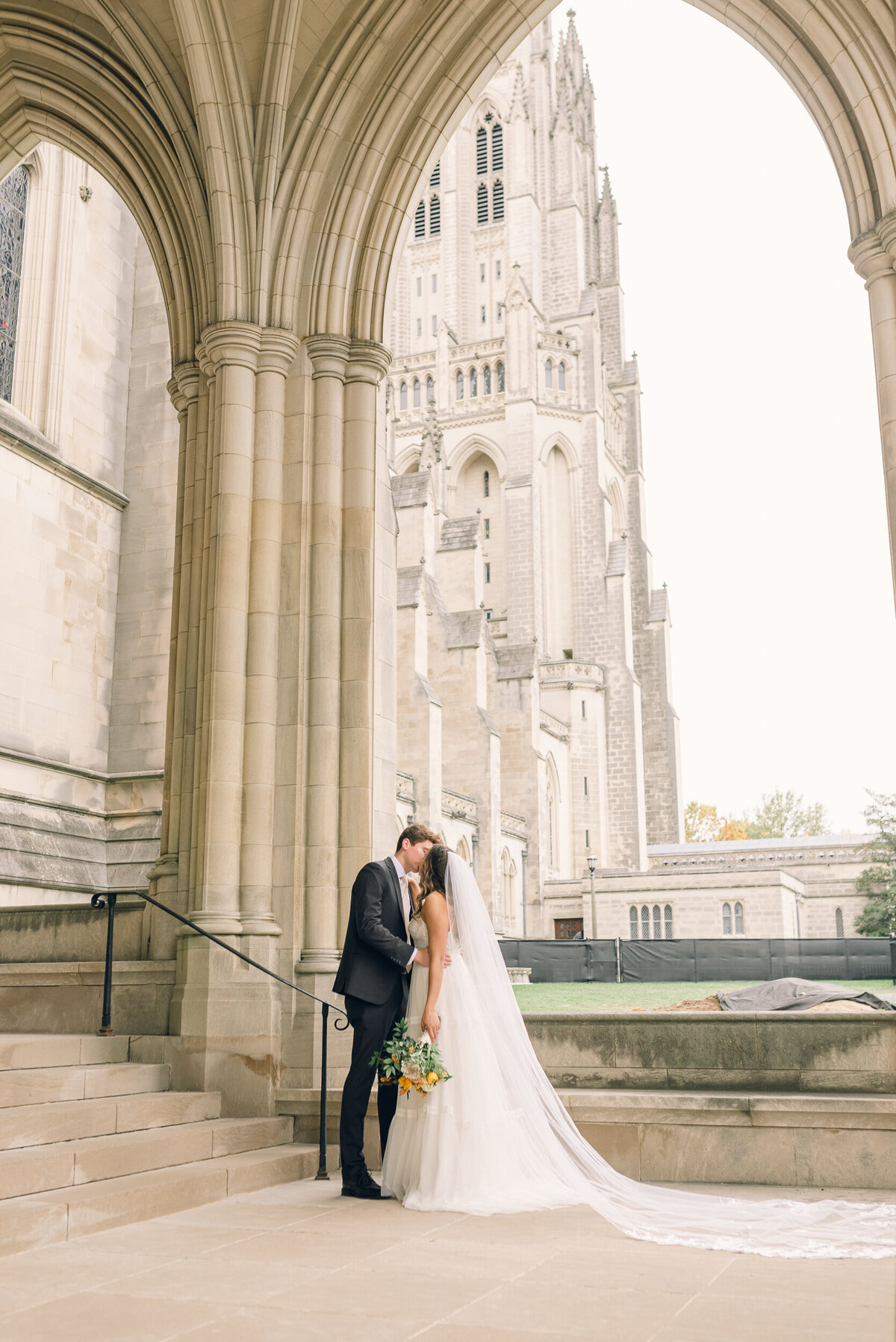 bride and groom wedding portraits at the National Cathedral Washington DC, dc weddings, fine art wedding photography, best of dc wedding photography, washington dc brides, dc wedding inspiration, Washington dc elopement