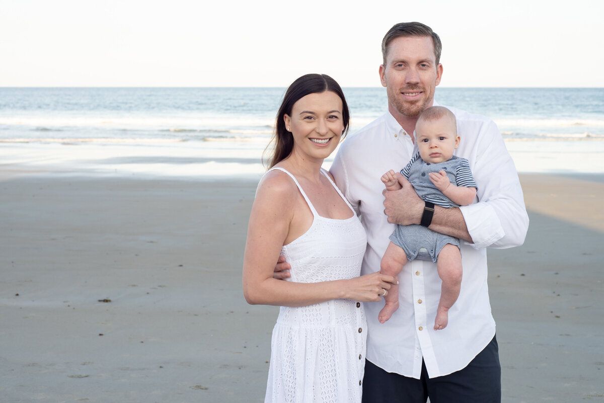 Family Portrait on the beach in Wells Maine