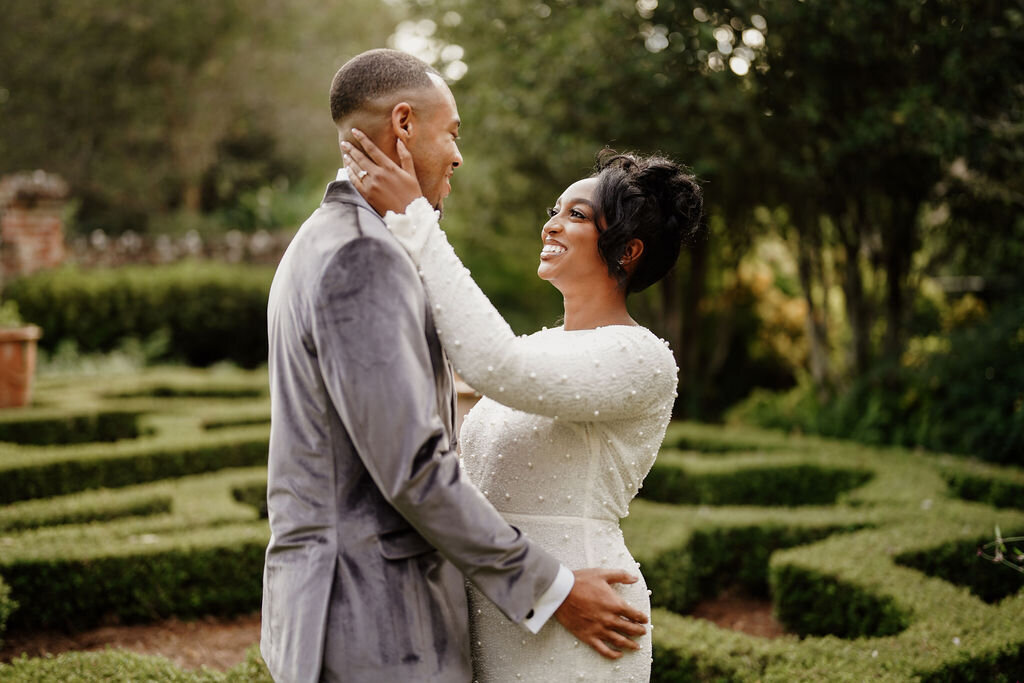 sophisticated-couple-engaged-in-gardens