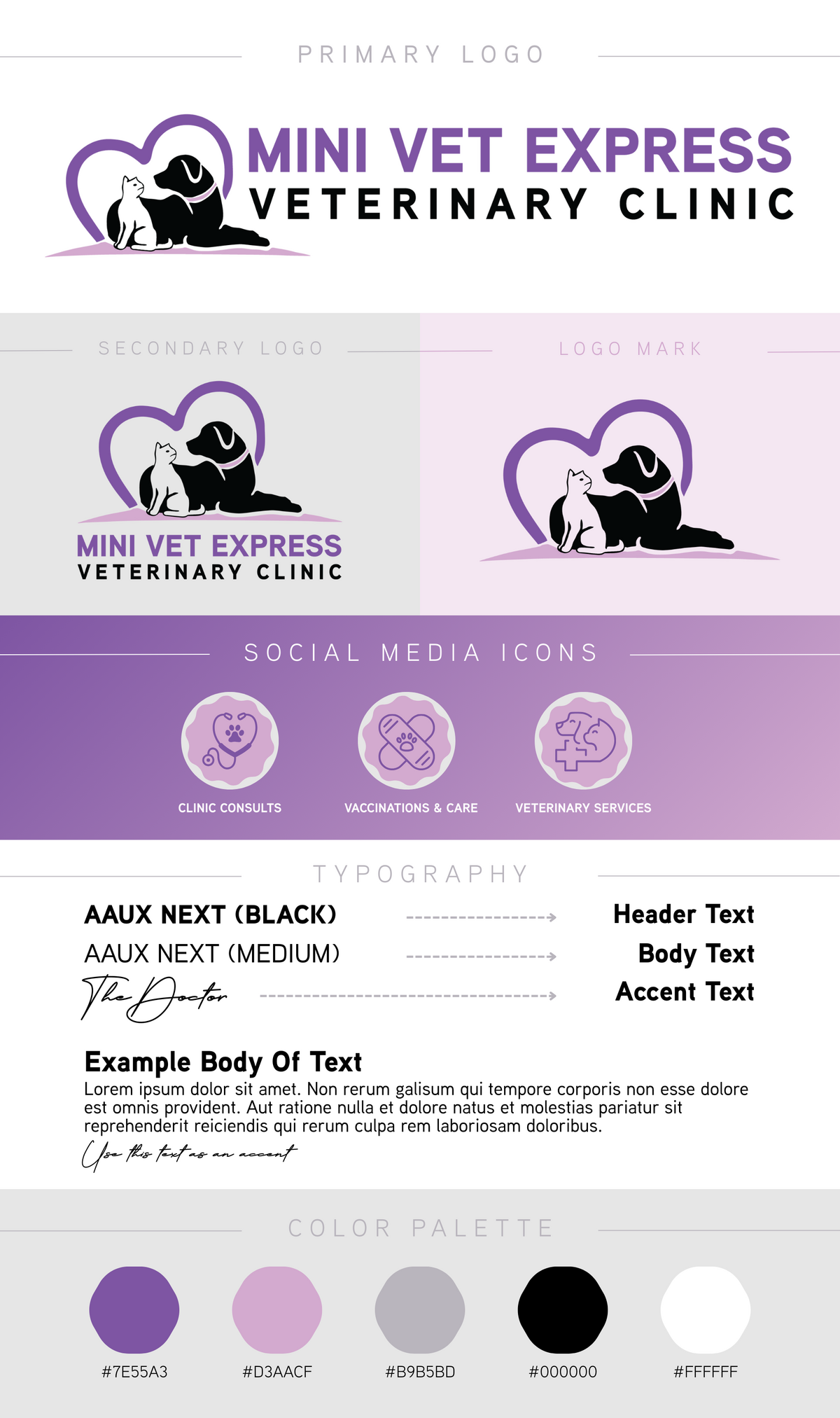 Mini Vet Express Veterinary Clinic  Branding Guide