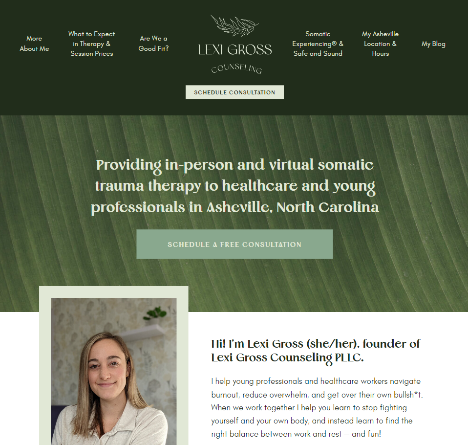 Somatic Therapy Asheville, NC