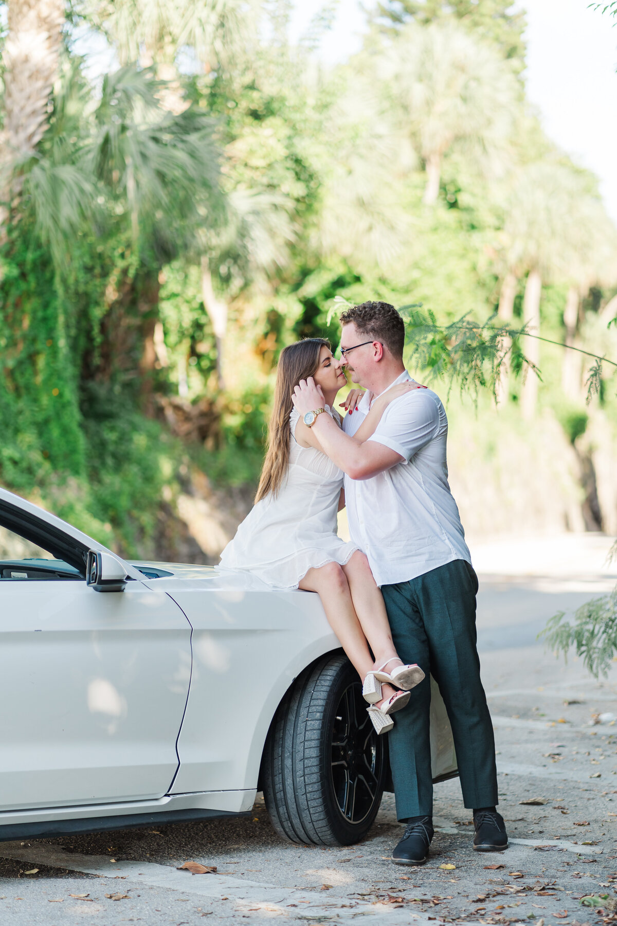 engagement at Vizcaya Museum and Gardens