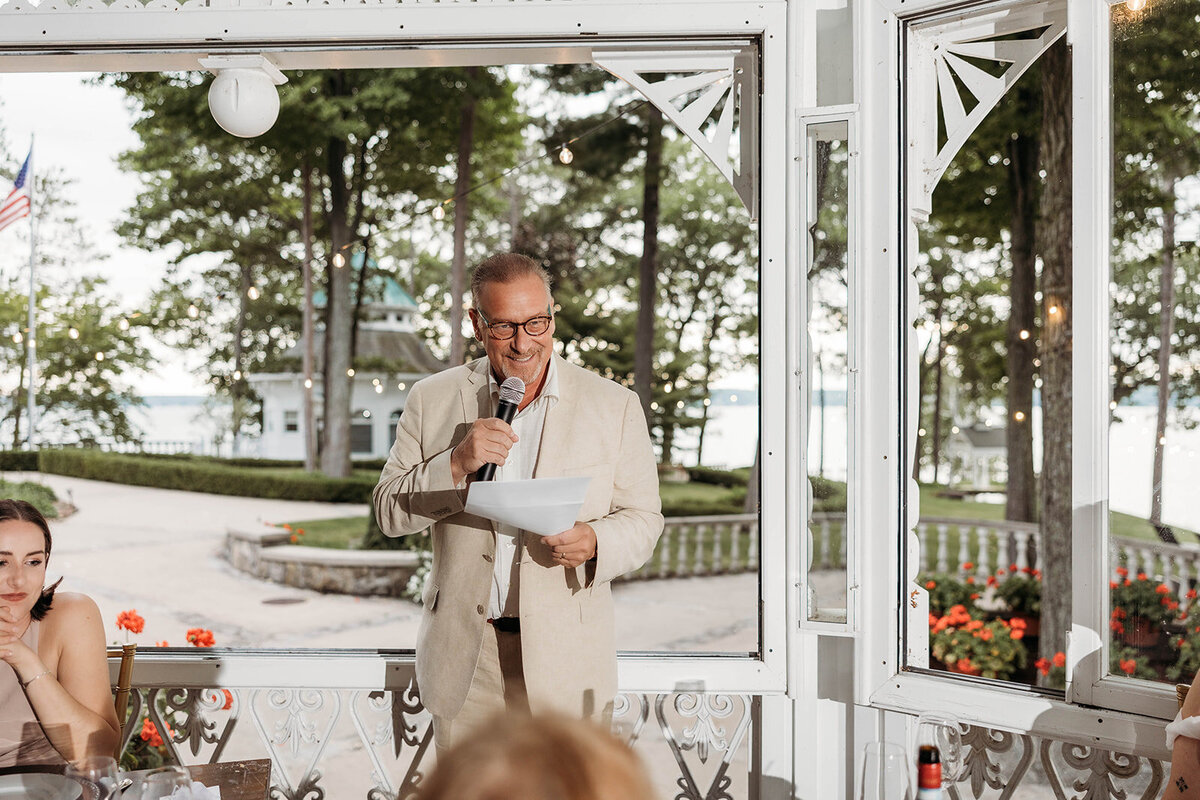 Red Pine Point Indian River Michigan Intimate Wedding Reception K. E. Rogers Photography-15
