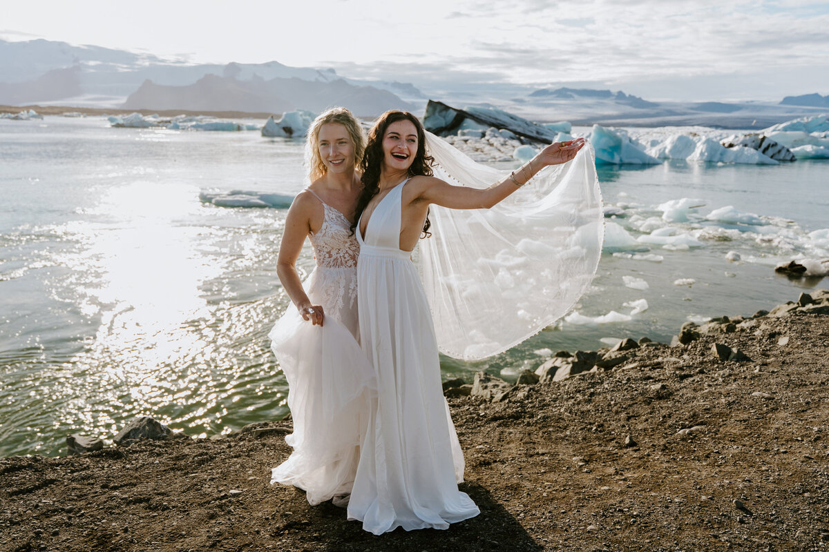 Diamond Beach Iceland Elopement