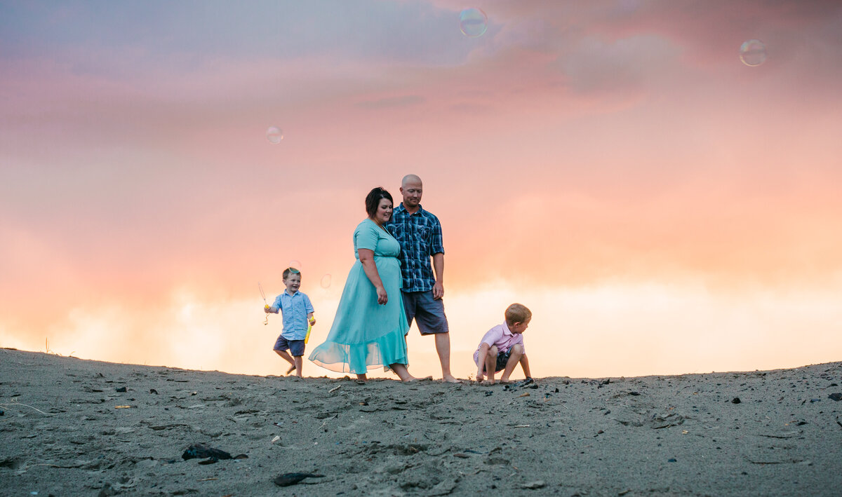 Sand Dune Sunset Family Photos