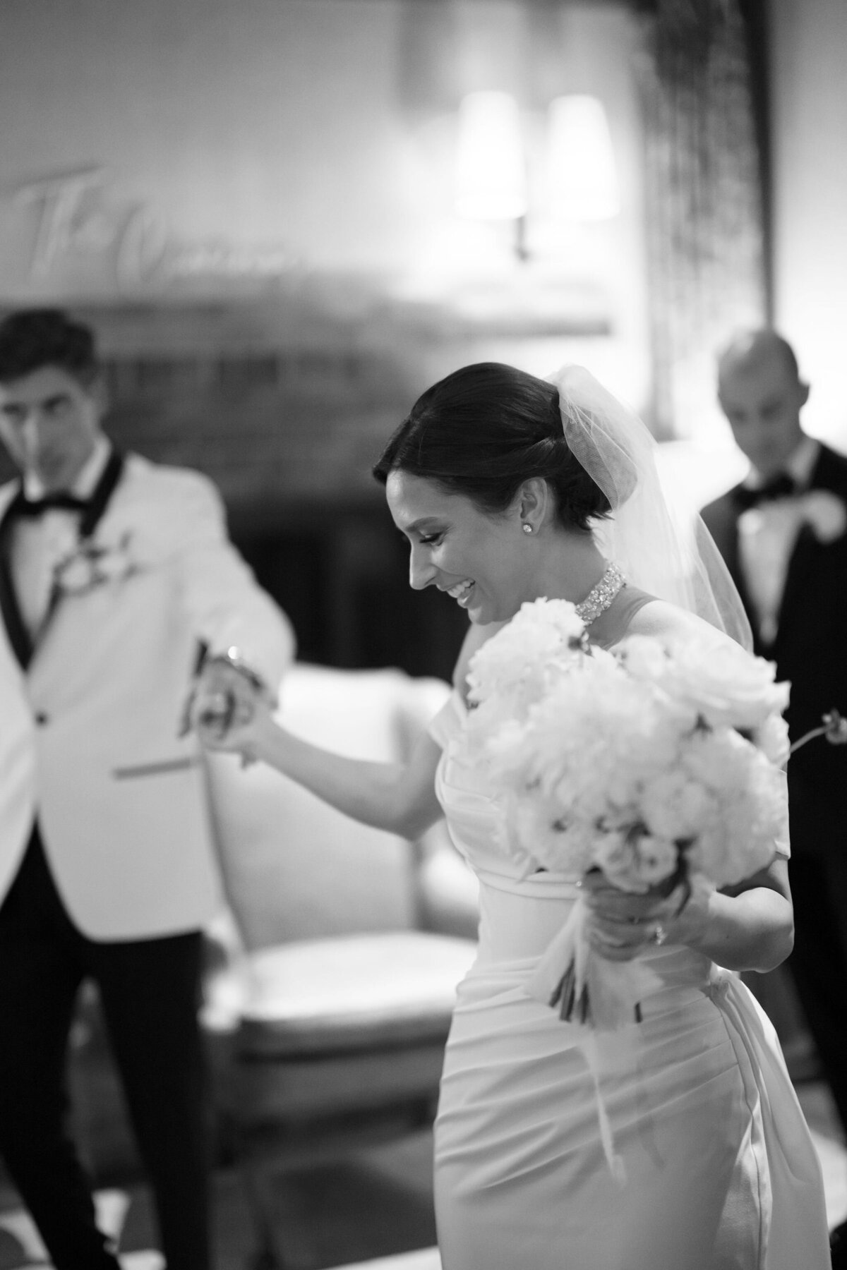 Candid Bride & Groom Portrait by Lisa Blanche Photography