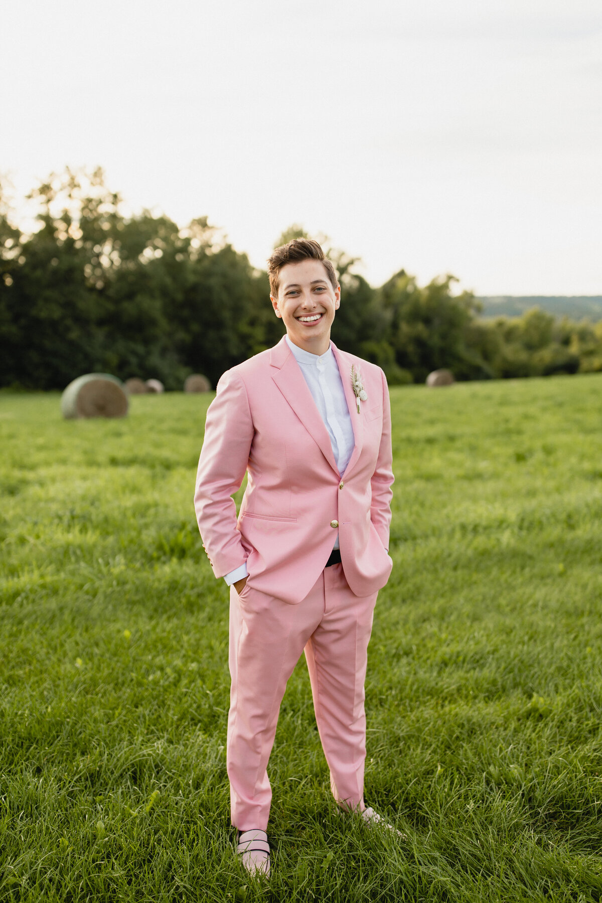 bride-pink-suit-sunset-upstate