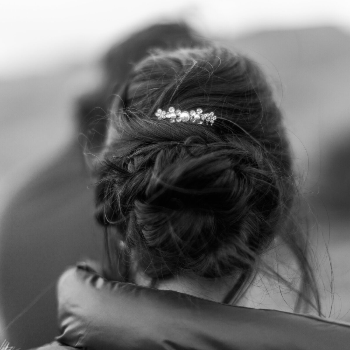 Bridal details of hair