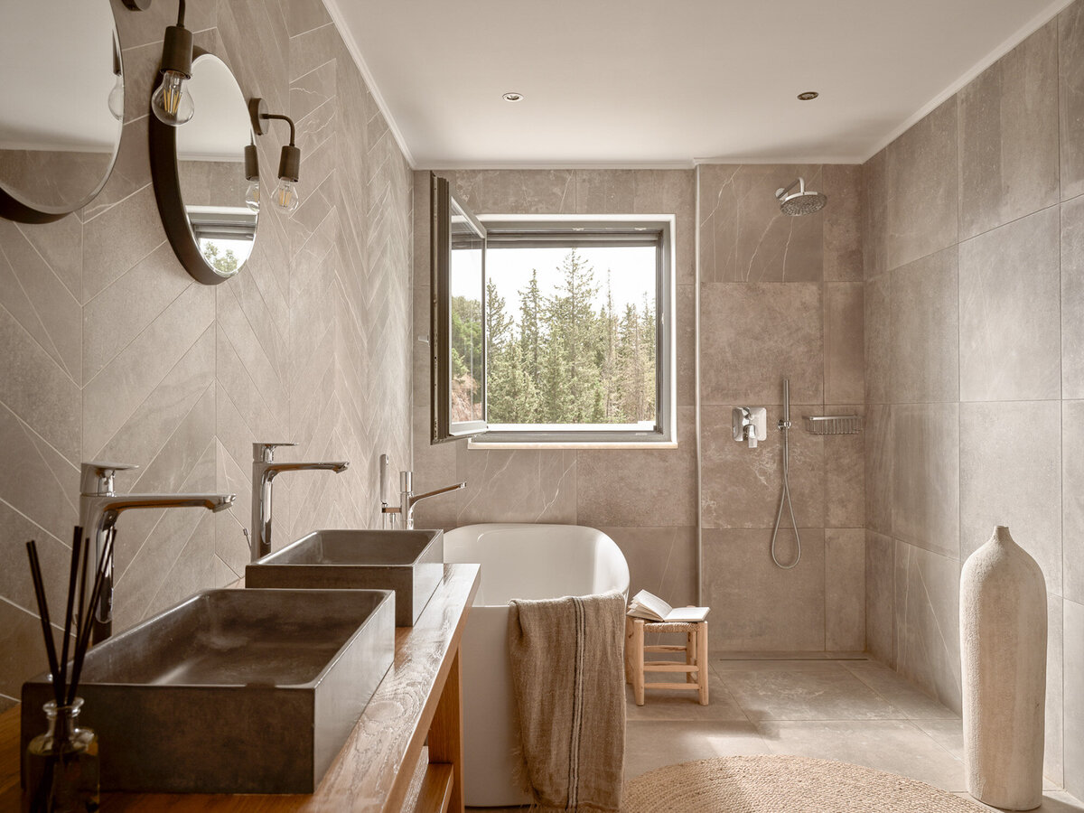 The rooms at are retreat in Greece are spacious and luxurious