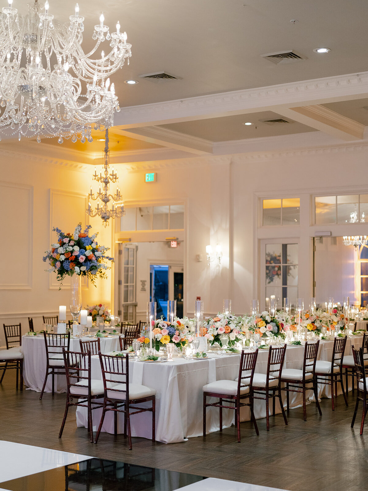 Guest Tables with Flowers