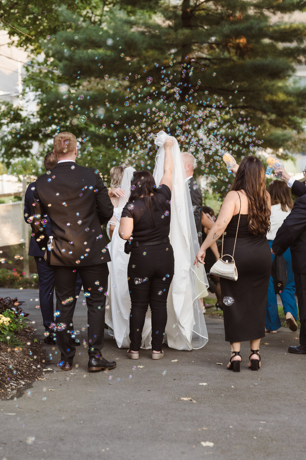 bubble exit wedding ceremony