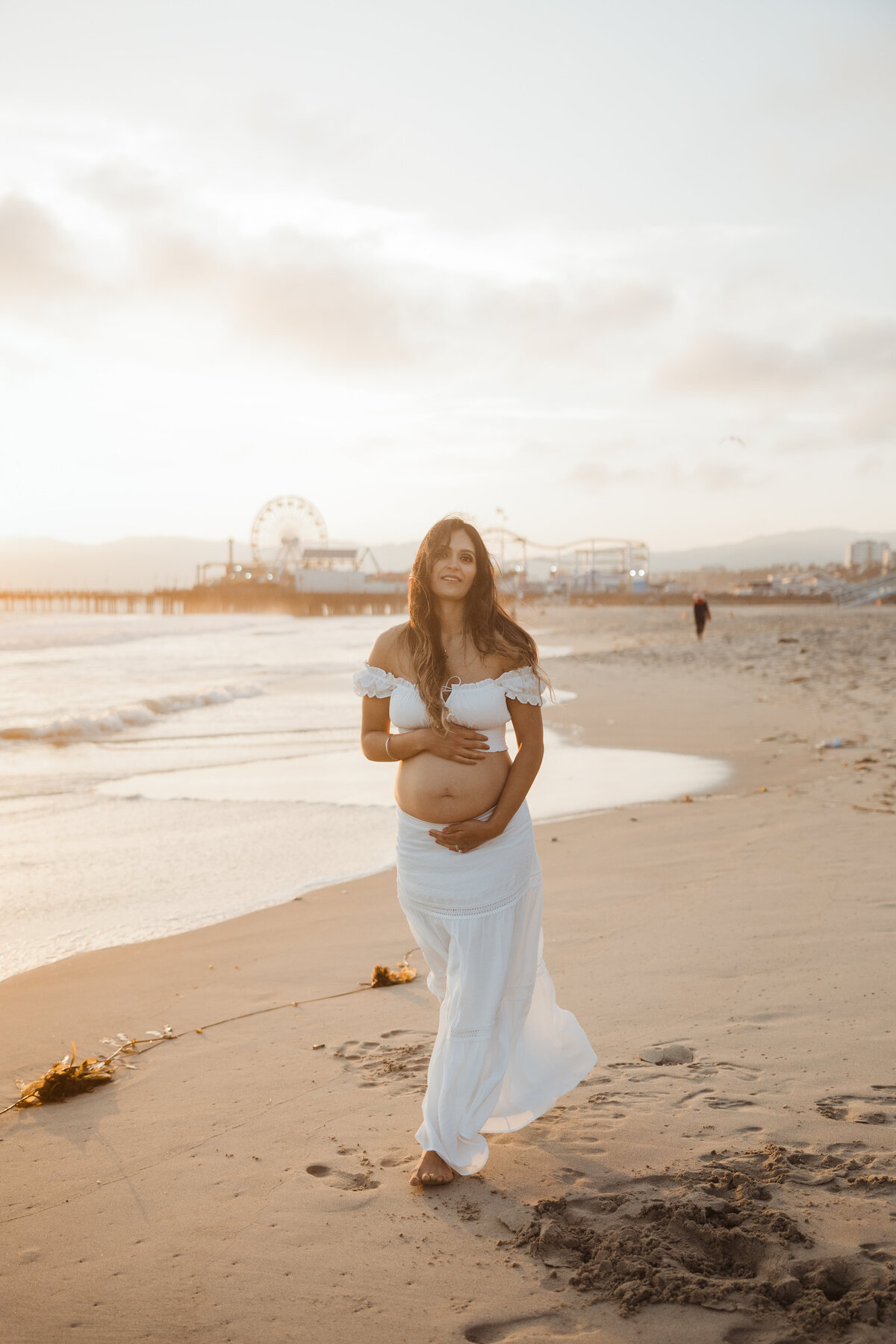 Santa Monica Beach Maternity Photography 62