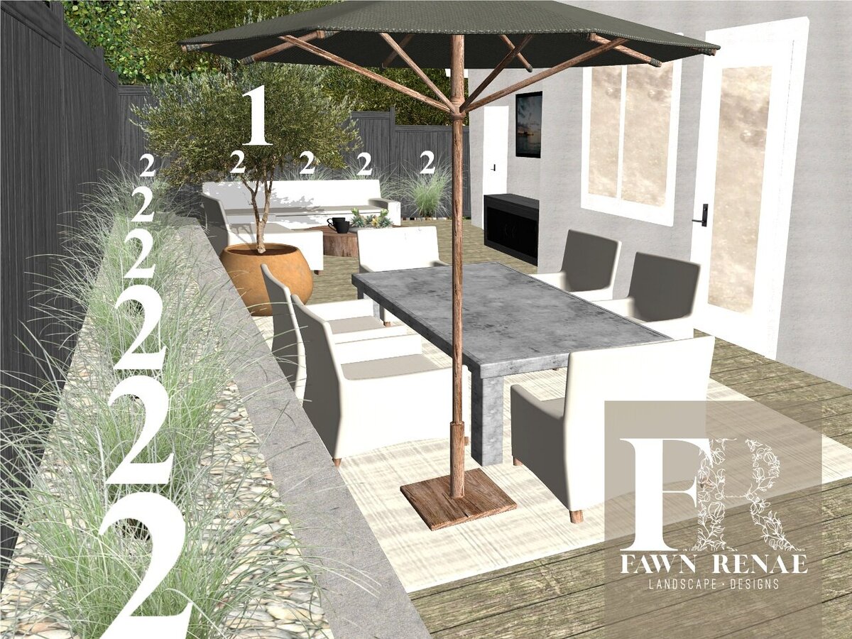 #TERESA KANE patio back right angle design