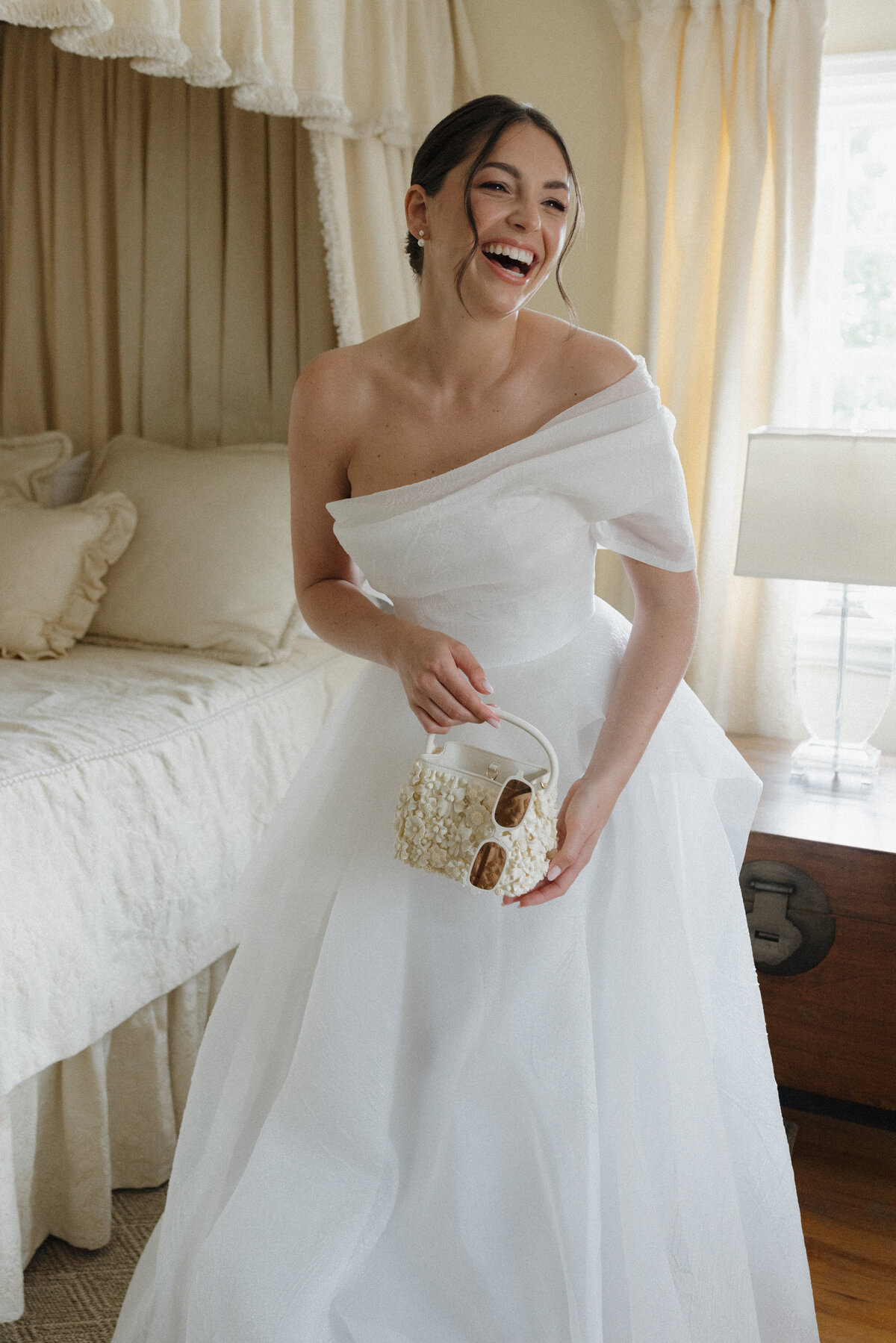 Captivating bridal portrait showcasing editorial wedding photography excellence at Connecticut's premier destination venue. Lauren Alatriste's fashion forward approach creates luxury wedding imagery that balances high-end editorial aesthetics with authentic emotion, defining modern sophisticated wedding photography.