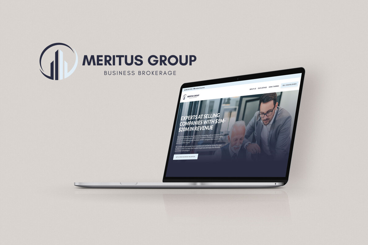 Meritus Group Business Brokerage redefines industry standards with a sophisticated digital presence crafted by The Agency. Experience seamless integration of professional web design, impactful branding, strategic social media, and a memorable logo that together elevate your business above the competition.